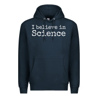 Navy Liberal Political Quote for Scientists I Believe in Science Premium Hoodie - trangStudio