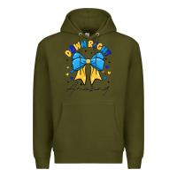 Army Green Down Right Amazing Premium Hoodie - CowhideDigitalArt