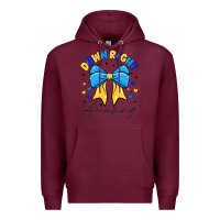 Burgundy Down Right Amazing Premium Hoodie - CowhideDigitalArt