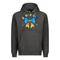 Charcoal Heather Down Right Amazing Premium Hoodie - CowhideDigitalArt