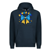 Navy Down Right Amazing Premium Hoodie - CowhideDigitalArt