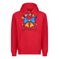 Red Down Right Amazing Premium Hoodie - CowhideDigitalArt