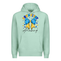 Seafoam Down Right Amazing Premium Hoodie - CowhideDigitalArt