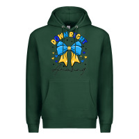 Sports Green Down Right Amazing Premium Hoodie - CowhideDigitalArt