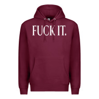 Burgundy F It Period Dot Premium Hoodie - trangStudio
