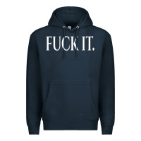 Navy F It Period Dot Premium Hoodie - trangStudio