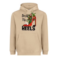 Mushroom deck the heels Christmas Heavyweight Hoodie - BarkalooDesign