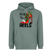 Sage deck the heels Christmas Heavyweight Hoodie - BarkalooDesign