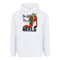 White deck the heels Christmas Heavyweight Hoodie - BarkalooDesign