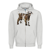 Dove Grey Baby Tennessee Fainting Goat Zipper Hoodie - LillyAllenDesigns