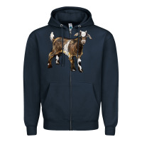 Navy Baby Tennessee Fainting Goat Zipper Hoodie - LillyAllenDesigns