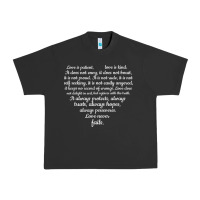 Pigment Black Love is patient Love is Kind 1 Corinthians 1348 Urban Heavy Tee - trangStudio