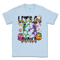 Dusty Blue Let's go ghouls Classic Tee - NancyCooperArtShop
