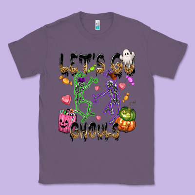 Let's Go Ghouls Classic Tee Designed By Nancycooperartshop
