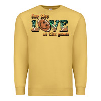 Antique Gold for the love  of the game Premium Sweatshirt - BarkalooDesign