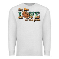 Oatmeal Heather for the love  of the game Premium Sweatshirt - BarkalooDesign