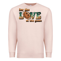 Pale Pink for the love  of the game Premium Sweatshirt - BarkalooDesign