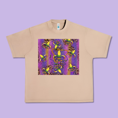 Mardi Gras Fleur De Lis Urban Heavy Tee Designed By Ranaportraitstore