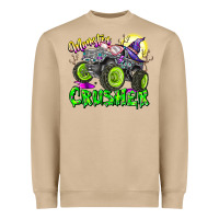 Mushroom Monster Crusher Heavyweight Sweatshirt - CowhideDigitalArt