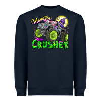 Navy Monster Crusher Heavyweight Sweatshirt - CowhideDigitalArt