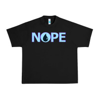 Black NOPE  Blue Magic  Island Mana Symbol Urban Heavy Tee - trangStudio