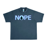 Midnight Navy NOPE  Blue Magic  Island Mana Symbol Urban Heavy Tee - trangStudio