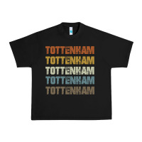 Black Retro Vintage Tottenham London Urban Heavy Tee - trangStudio