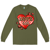 Army Green love bites olivia Long Sleeve Tee - OliviaCreatesArt