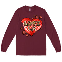 Burgundy love bites olivia Long Sleeve Tee - OliviaCreatesArt