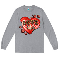 Heather Grey love bites olivia Long Sleeve Tee - OliviaCreatesArt
