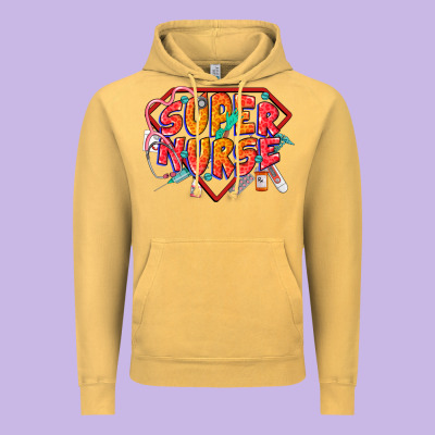 Super Nurse Vintage Hoodie Designed By Cowgirlartshop