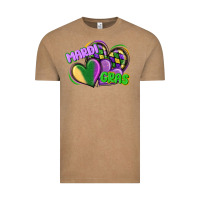 Vintage Coffee mardi gras heart Vintage Tee - CowGirlArtShop