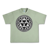 Oil Green M.C. Escher Circle Limit IV Urban Heavy Tee - trangStudio