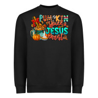 Black Pumpkin pie Jesus Christ Heavyweight Sweatshirt - CowhideDigitalArt
