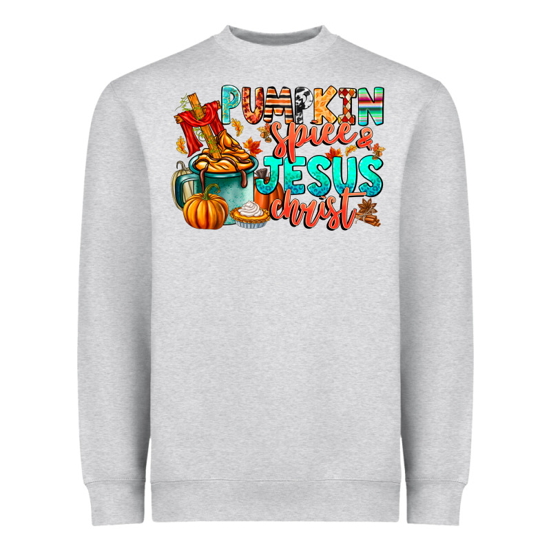 Pumpkin Pie Jesus Christ Heavyweight Sweatshirt by CowhideDigitalArt | Teevron