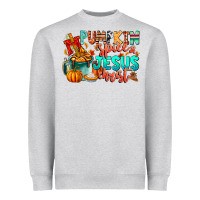 Heather Grey Pumpkin pie Jesus Christ Heavyweight Sweatshirt - CowhideDigitalArt