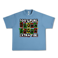 Pebble Blue 100 pure brown sugar extra fine Urban Heavy Tee - CowGirlArtShop