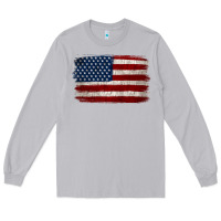 Moon Dust Distressed American Flag Long Sleeve Tee - Jasminsmagicworld