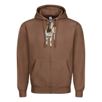 Chestnut boer goat Zipper Hoodie - LillyAllenDesigns
