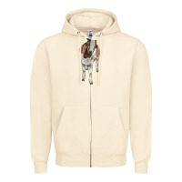 Sandshell boer goat Zipper Hoodie - LillyAllenDesigns