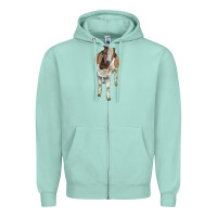 Seafoam boer goat Zipper Hoodie - LillyAllenDesigns
