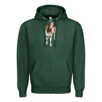 Sports Green boer goat Zipper Hoodie - LillyAllenDesigns