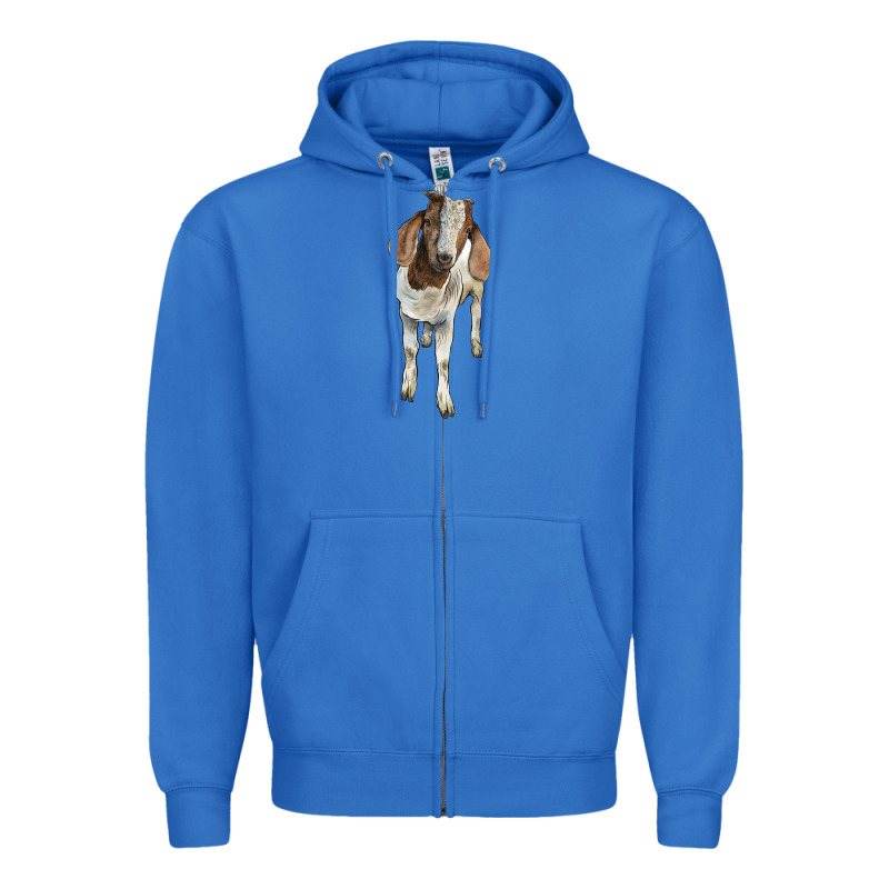 Boer Goat Zipper Hoodie by LillyAllenDesigns | Teevron