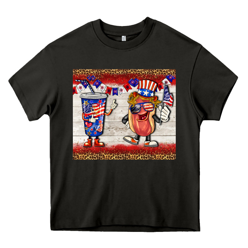 Usa Hot Dog Coca Tumbler Heavy Core Tee by BarkalooDesign | Teevron