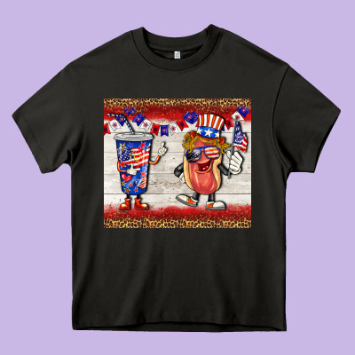 Usa Hot Dog Coca Tumbler Heavy Core Tee Designed By Barkaloodesign