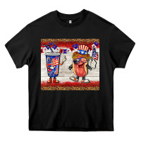 Black usa hot dog coca tumbler Heavy Core Tee - BarkalooDesign