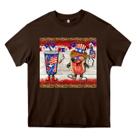 Chocolate Brown usa hot dog coca tumbler Heavy Core Tee - BarkalooDesign