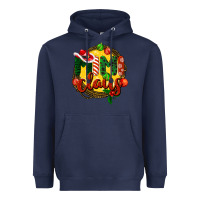 Navy mimi claus christmas Heavyweight Hoodie - BarkalooDesign
