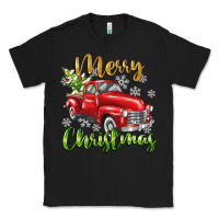 Black Merry Christmas truck Classic Tee - texasbilliewilder