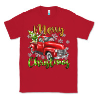 Red Merry Christmas truck Classic Tee - texasbilliewilder